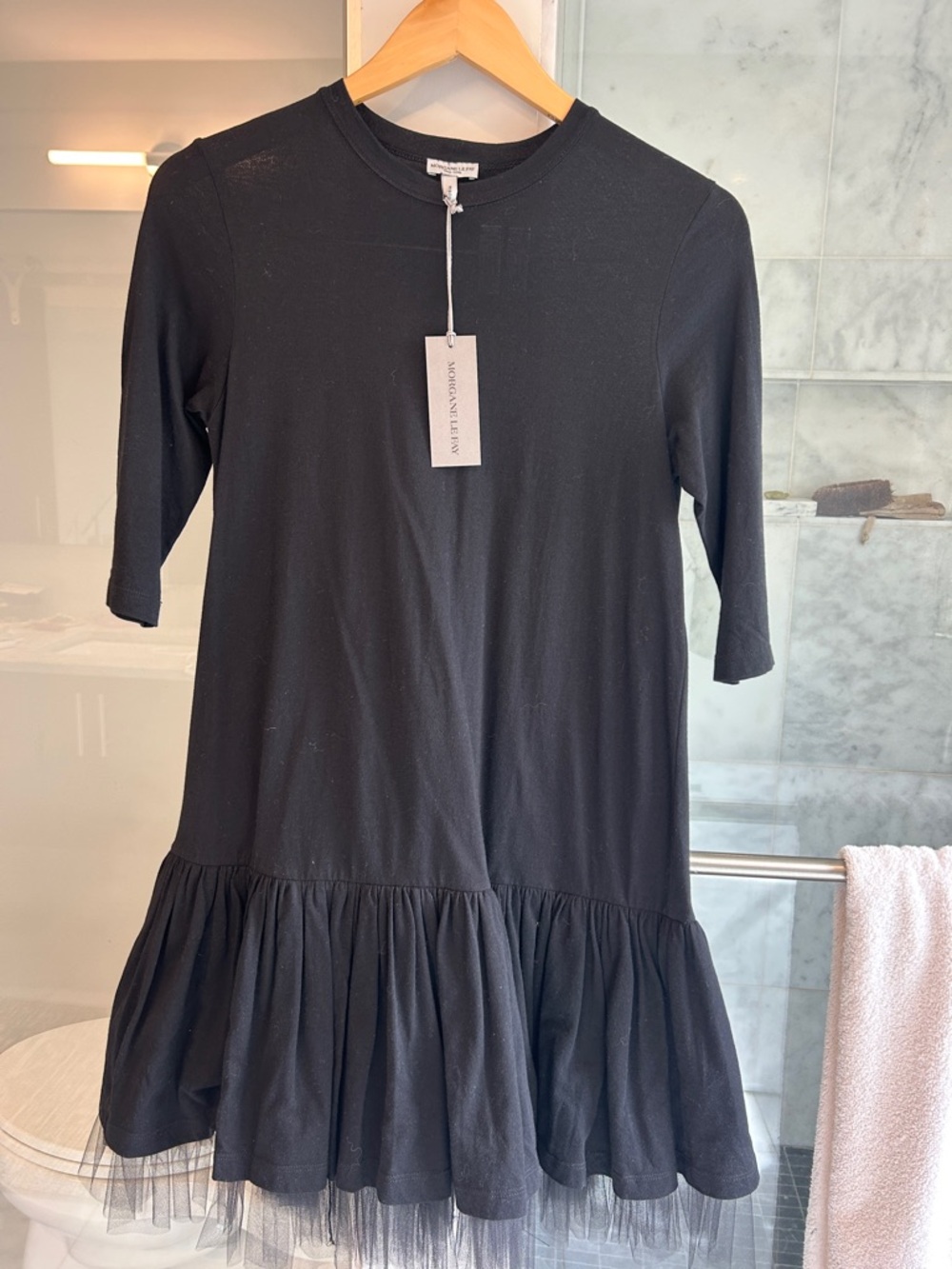 Morgane Le Fay Black Crewneck Top